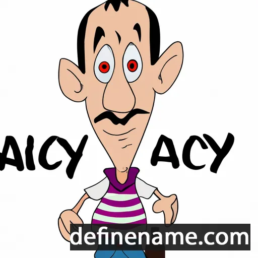 cartoon of the name Alcy