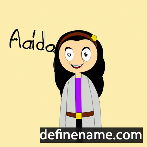 cartoon of the name Aldaana