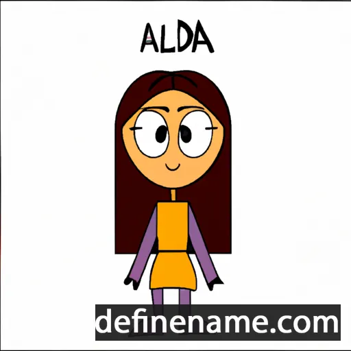 cartoon of the name Aldana