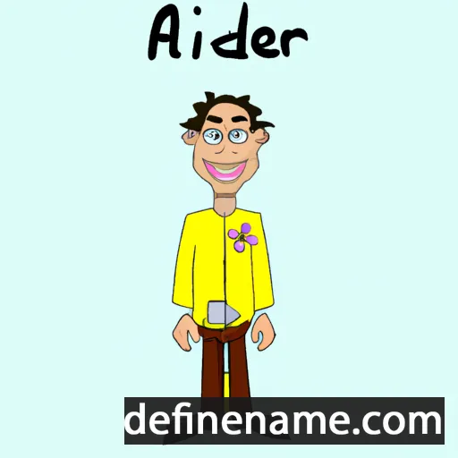 cartoon of the name Alderik