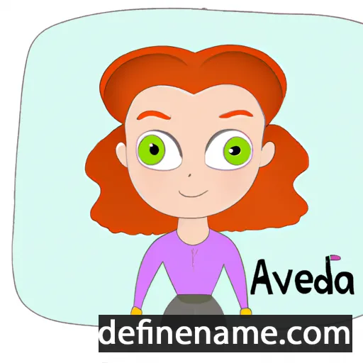 cartoon of the name Aldeva