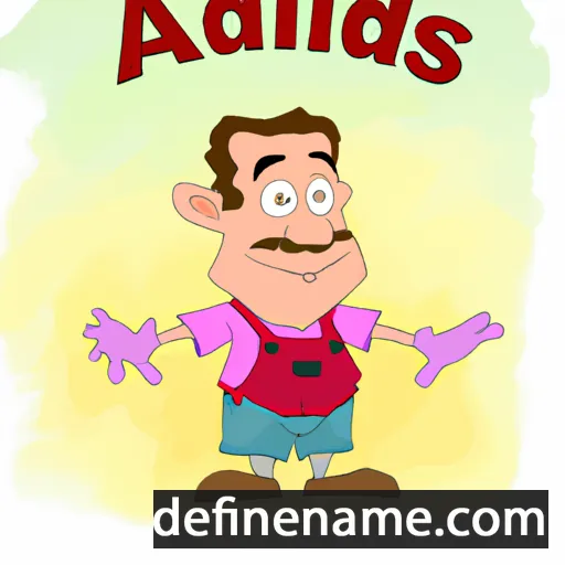 cartoon of the name Aldonis