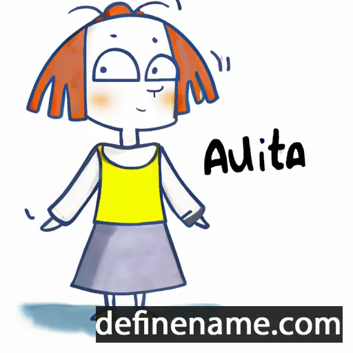 cartoon of the name Aldutė