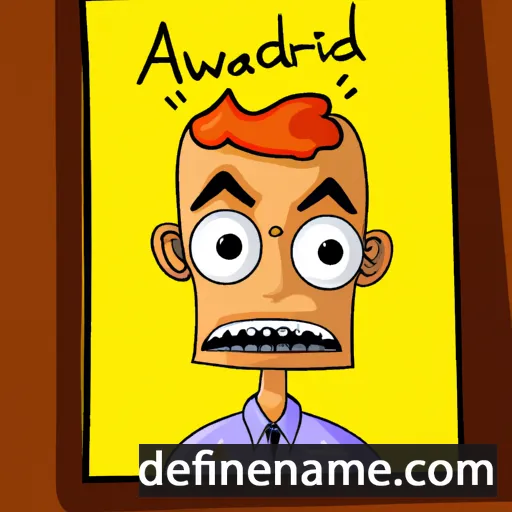 cartoon of the name Aldward