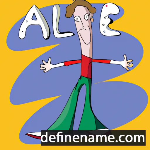 cartoon of the name Ale