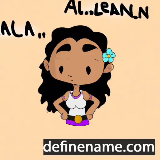 Alealani cartoon