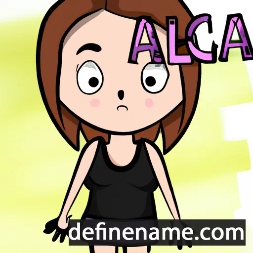 cartoon of the name Aleca