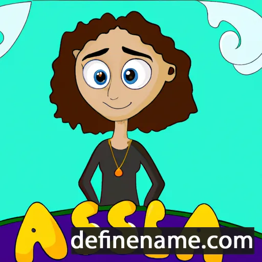 cartoon of the name Aleesa