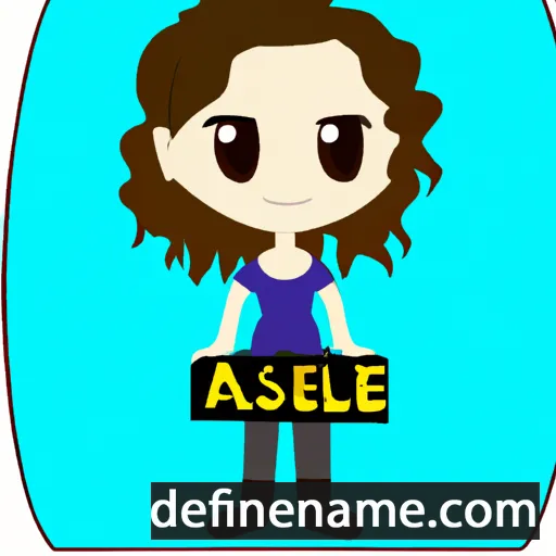 cartoon of the name Aleese