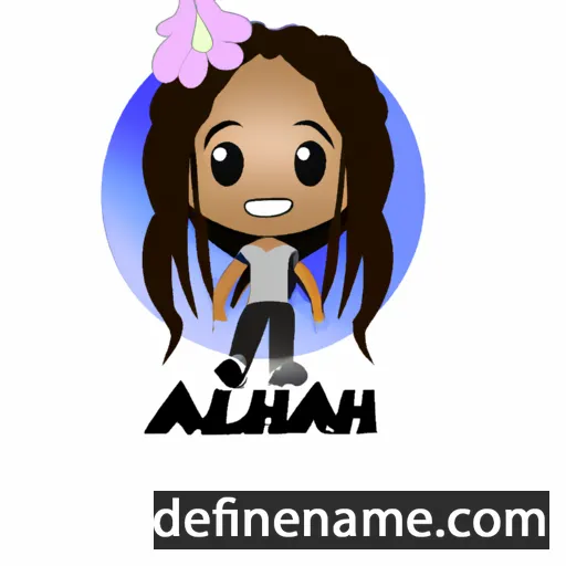 cartoon of the name Aleiah