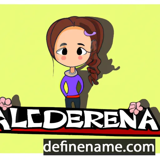 cartoon of the name Alejandrina