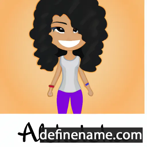 cartoon of the name Alejandrisha