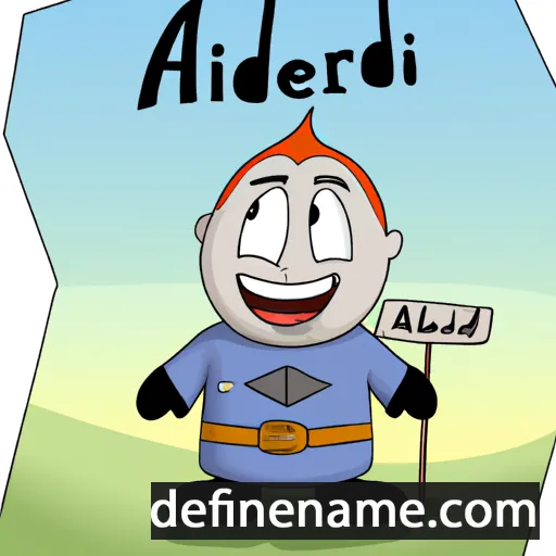 cartoon of the name Álfheiður