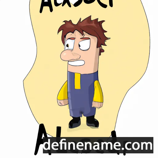 cartoon of the name Aleksãder