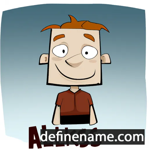 cartoon of the name Aleksis