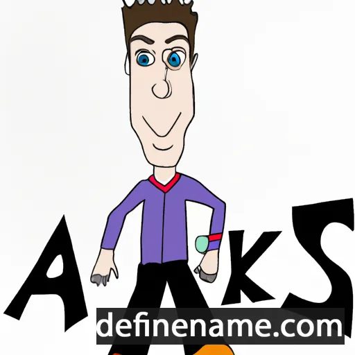 cartoon of the name Alekss