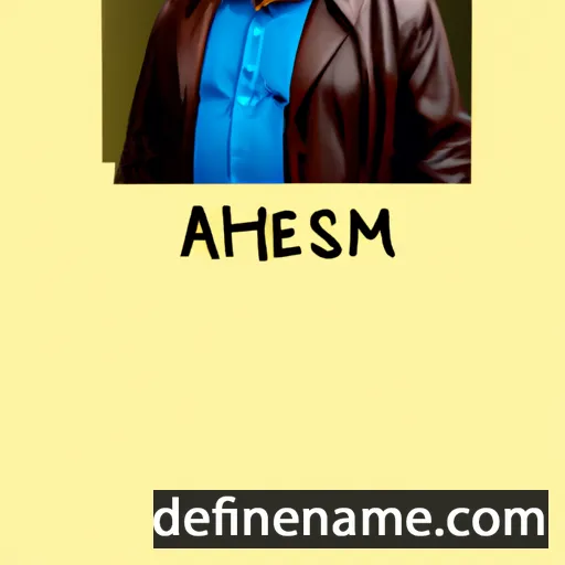 cartoon of the name Alemnesh