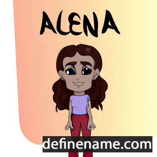 cartoon of the name Alenna