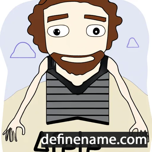 cartoon of the name Aleph