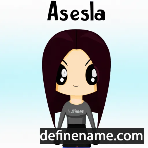 cartoon of the name Alesana