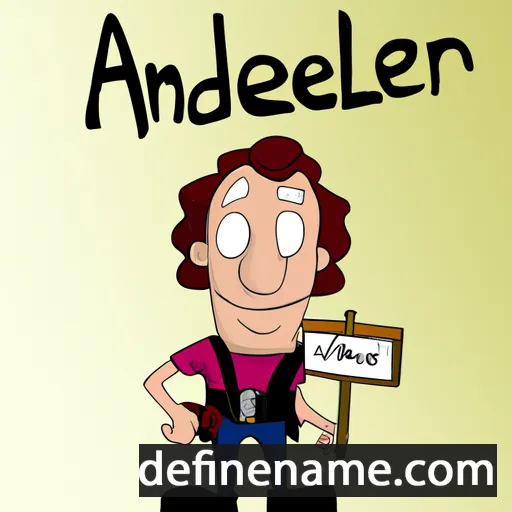 cartoon of the name Alesandere