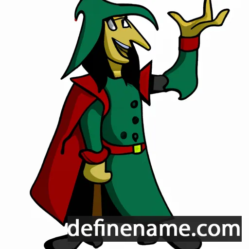 cartoon of the name Alesantar