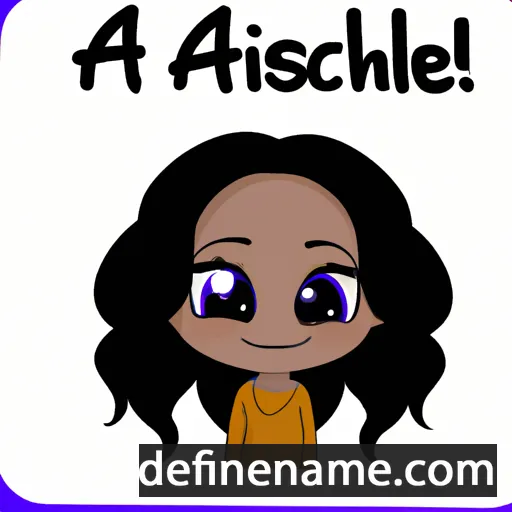 cartoon of the name Aleshanee