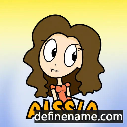 Alessìa cartoon