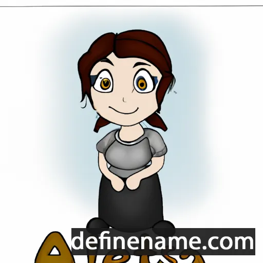 cartoon of the name Alesta