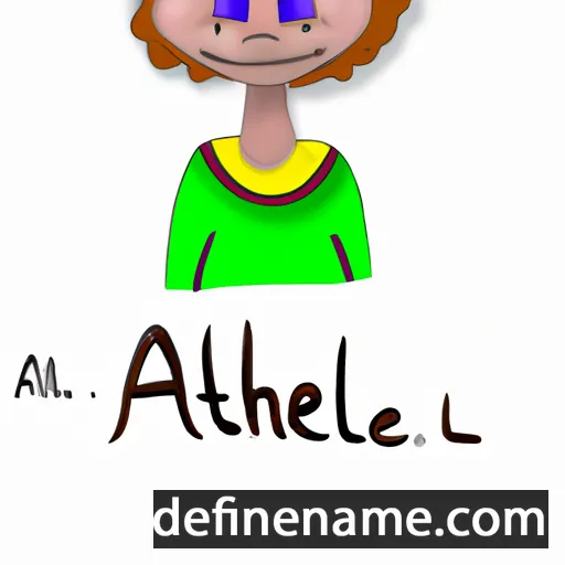 cartoon of the name Aleth