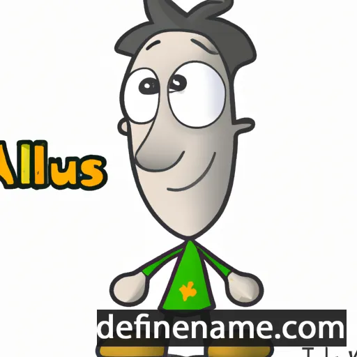 cartoon of the name Aleus