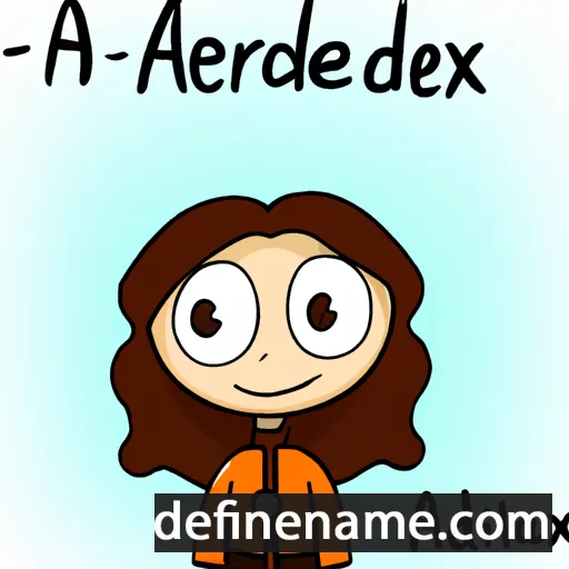 cartoon of the name Alexandari