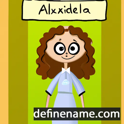 cartoon of the name Alexandrella