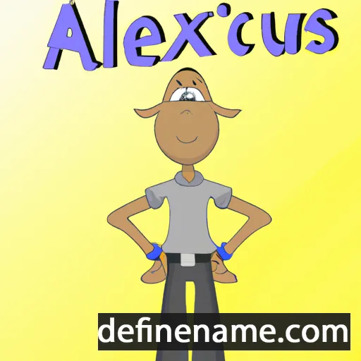 cartoon of the name Alexious