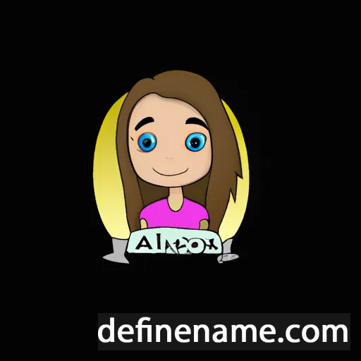 cartoon of the name Alexxa