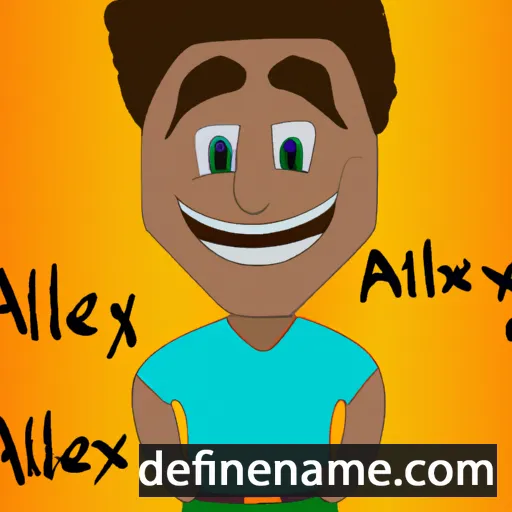 cartoon of the name Alexys