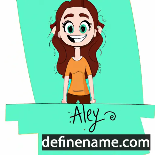 cartoon of the name Aley