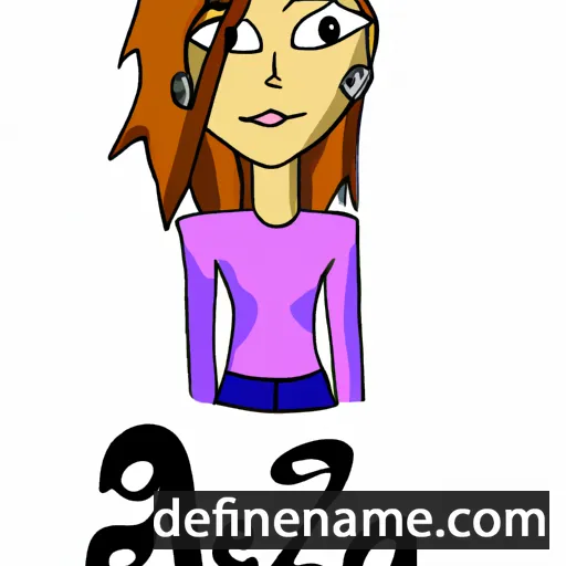 cartoon of the name Aleza