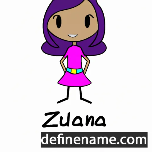 cartoon of the name Alezauna