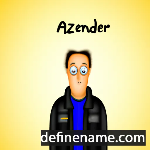 cartoon of the name Alezzander