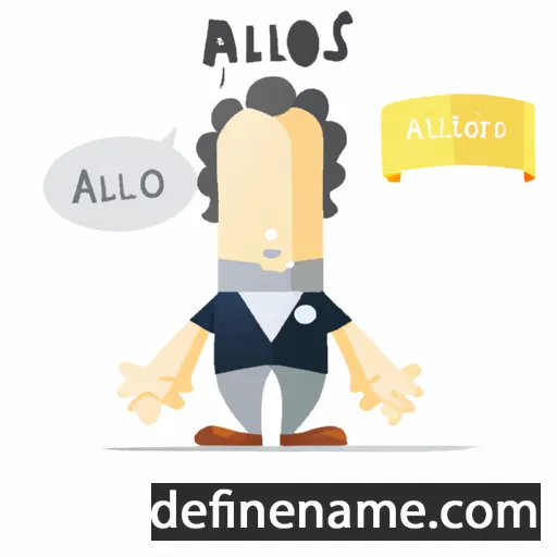 cartoon of the name Alfaios