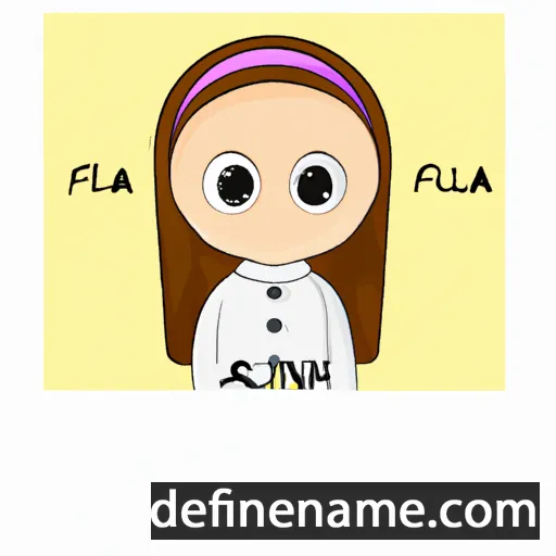 cartoon of the name Alfania