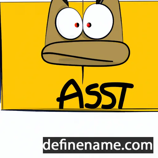 cartoon of the name Alfast