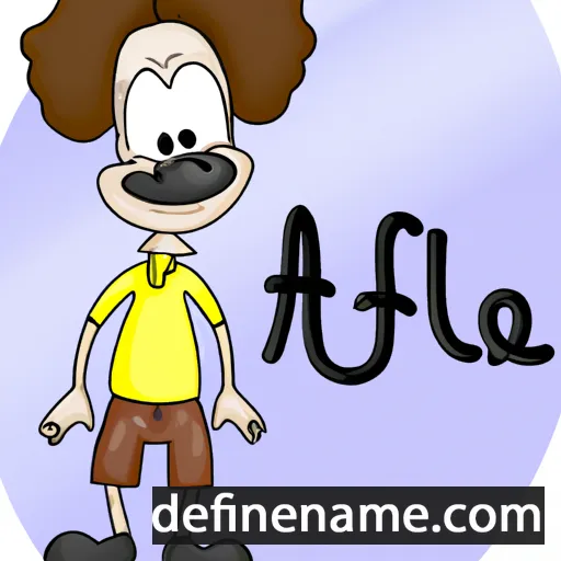 cartoon of the name Alfeu