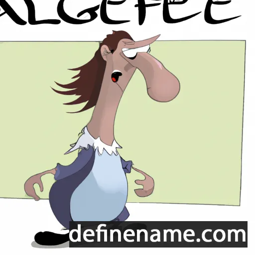 cartoon of the name Alfgeat