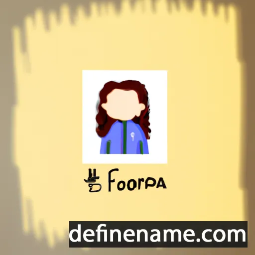 cartoon of the name Alfonsa