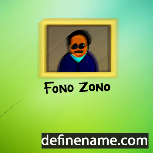 cartoon of the name Alfonzo