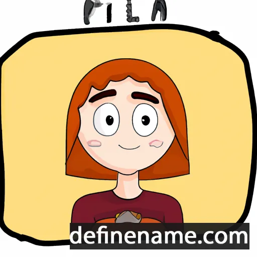 cartoon of the name Alfra