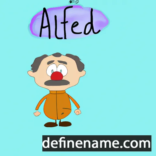 Alfrèd cartoon