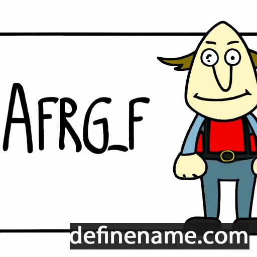 Alfrigg cartoon